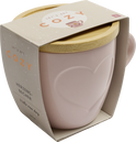 Produktbild von COZY Tasse mit Bambusdeckel (rosa)