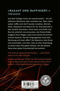 Zusatzmaterial 9783426308646 U4 von Freunde. Für immer.: Thriller von Kimberly McCreight