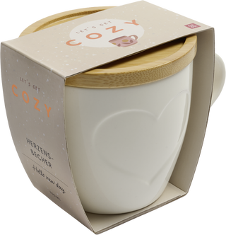 Produktbild von COZY Tasse mit Bambusdeckel (weiß)