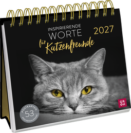 Produktbild von Postkartenkalender 2027: Inspirierende Worte für Katzenfreunde