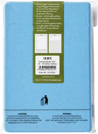 Zusatzmaterial 4036442015414 U4 von Taschenkalender A5 2027: A Year full of Joy, bestickt, hellblau