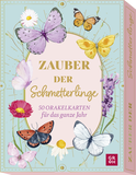 Produktbild von Orakelkarten: Zauber der Schmetterlinge: 50 Orakelkarten für das ganze Jahr von Franziska Sorgenfrei