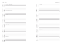 Zusatzmaterial PA 4036442015384 innen 012 von Taschenkalender A6 2027: Blütenmotiv, bestickt, pink