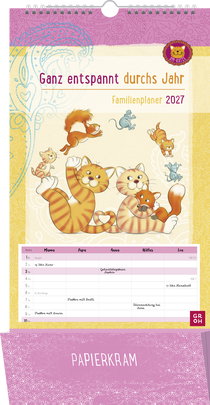 Produktbild von Om-Katze Familienplaner 2027: Ganz entspannt durchs Jahr
