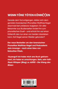 Zusatzmaterial 9783426448762 U4 von Tödlicher Schall: Auris. Nach einer Idee von Sebastian Fitzek von Vincent Kliesch
