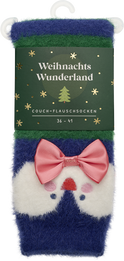 Produktbild von Weihnachtswunderland, Couch-Flauschsocken, Pinguin, Größe 36-41