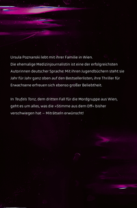 Zusatzmaterial U2 978 3 426 44917 2 von Teufels Tanz: Kriminalroman von Ursula Poznanski