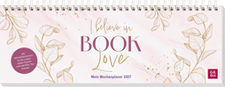 Buchcover von Tischkalender 2027 quer: I believe in Book Love