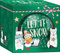 Produktbild von Weihnachtswunderland, Schneekugel klein zum Selbstgestalten: Let it Snow / Cute Christmas Friends