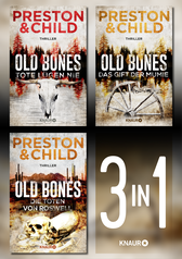 Buchcover von Old Bones Band 1-3. Das Cold-Case-Thriller-Bundle: Tote lügen nie, Das Gift der Mumie & Die Toten von Roswell von Douglas Preston, Lincoln Child