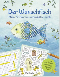 Produktbild von Der Wunschfisch. Mein Erstkommunion-Rätselbuch: Paare finden, Fehler suchen und weitere Bilderrätsel für Kinder ab 8 Jahren