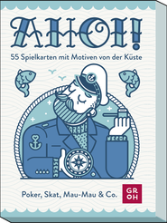 Produktbild von Ahoi! 55 Spielkarten mit Motiven von der Küste: Poker, Skat, Mau-Mau & Co.