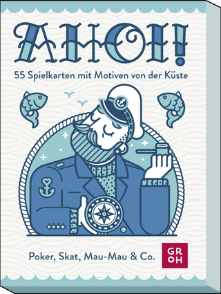 Produktbild von Ahoi! 55 Spielkarten mit Motiven von der Küste: Poker, Skat, Mau-Mau & Co.