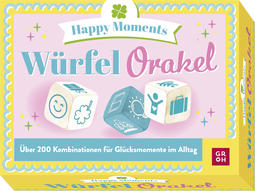Produktbild von Würfelorakel – Happy Moments: Über 200 Kombinationen für Glücksmomente im Alltag