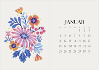 Zusatzmaterial PA 4036442015414 innen 011 von Taschenkalender A5 2027: A Year full of Joy, bestickt, hellblau
