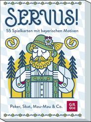 Produktbild von Servus! 55 Spielkarten mit bayerischen Motiven: Poker, Skat, Mau-Mau & Co.