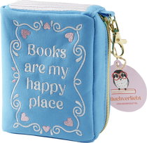 Produktbild von Buchverliebt Besticktes Täschchen, Happy Place
