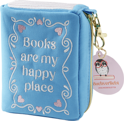 Produktbild von Buchverliebt Besticktes Täschchen, Happy Place