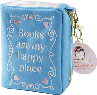 Produktbild von Buchverliebt Besticktes Täschchen, Happy Place