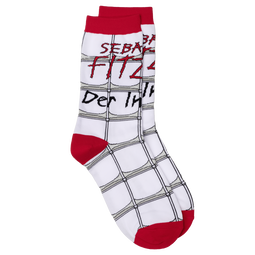 Buchcover von Sebastian Fitzek-Socken "Der Insasse" Größe 36-41