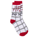 Buchcover von Sebastian Fitzek-Socken "Der Insasse" Größe 36-41