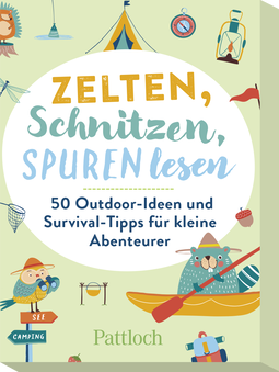 Produktbild von Zelten, Schnitzen, Spuren lesen: 50 Outdoor-Ideen und Survival-Tipps für kleine Abenteurer von Klara Wiesel