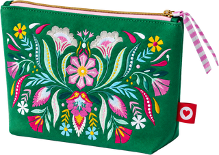 Produktbild von Fiesta del Sol Accessoirestasche bestickt, 18 x 24 cm, grün