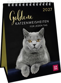 Produktbild von Wochenkalender 2027: Goldene Katzenweisheiten für jeden Tag