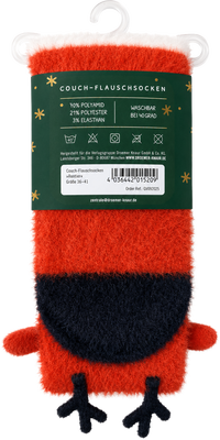 Zusatzmaterial 4036442015209 U4 von Weihnachtswunderland, Couch-Flauschsocken, Rentier, Größe 36-41
