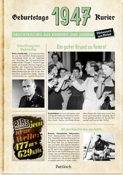 Produktbild von 1947 - Geburtstagskurier: Druckfrisches aus Kindheit und Jugend von Ute Wielandt