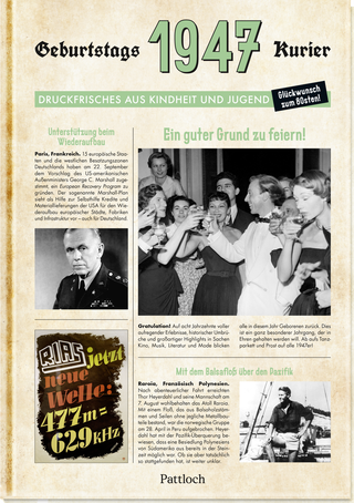 Produktbild von 1947 - Geburtstagskurier: Druckfrisches aus Kindheit und Jugend