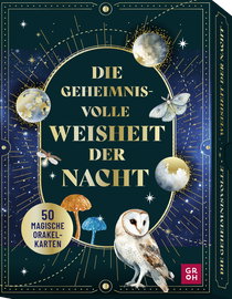 Produktbild von Orakelkarten: Die geheimnisvolle Weisheit der Nacht: 50 magische Orakelkarten von Kristin Funk