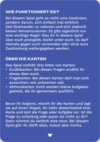 Zusatzmaterial PA 4251693906629 detail 031 von Let's Talk! Das Fragespiel, das euch ins Gespräch bringt: Eltern und Teenager von Elma van Vliet