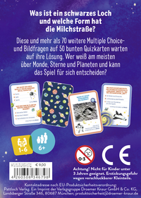 Zusatzmaterial 4260308346798 U4 von Das Quiz für kleine Forscher – Weltraum von Klara Wiesel, Katharina Staar