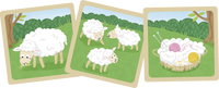 Zusatzmaterial PA 4260308345357 innen 013 von Wer ist da auf dem Bauernhof?: Mein Tier-Memo mit 15 Trio-Motiven von Sandra Kissling