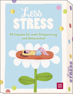 Produktbild von Impulskarten: Less stress – 50 Impulse für mehr Entspannung und Gelassenheit von Kristin Funk