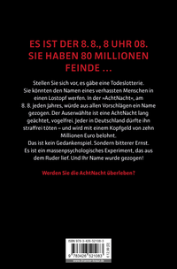 Zusatzmaterial 9783426521083 U4 von AchtNacht: Thriller von Sebastian Fitzek