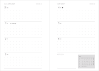 Zusatzmaterial PA 4036442015377 innen 011 von Taschenkalender A6 2027: Vogel und Blüten, bestickt, blau