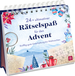 Produktbild von 24 x ultimativer Rätselspaß für den Advent: Knifflig-gute Unterhaltung bis Weihnachten von Stefan Heine