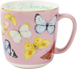 Produktbild von Blütenträume Kaffeebecher "Mein Glücksmoment", 350 ml