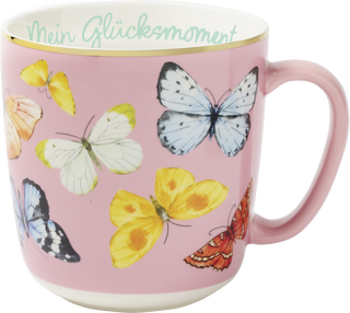 Produktbild von Blütenträume Kaffeebecher "Mein Glücksmoment", 350 ml