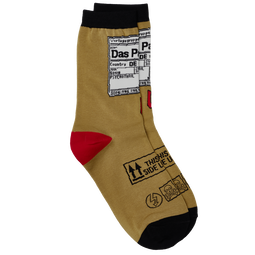 Buchcover von Sebastian Fitzek-Socken "Das Paket" Größe 36-41