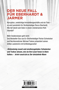 Zusatzmaterial 9783426528457 U4 von Die letzte Lügnerin: Justiz-Krimi von Florian Schwiecker, Prof. Dr. Michael Tsokos