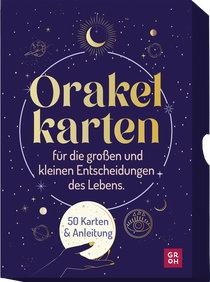 Produktbild von Orakelkarten für die großen und kleinen Entscheidungen des Lebens: Nutze die Entscheidungskraft des Universums. 50 Kärtchen mit Anleitung
