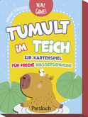 Produktbild von Mini Games – Tumult im Teich: Ein Kartenspiel für freche Wasserschweine von Andreas Schleicher