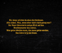 Zusatzmaterial U2 978 3 426 52666 8 von Im Auge des Zebras: Ein Bösherz-Thriller von Vincent Kliesch
