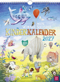 Produktbild von Wandkalender 2027: Mein Wimmel-Suchspaß Kinderkalender: Mit 12 fantasievollen Illustrationen des Ateliers Hafenstraße