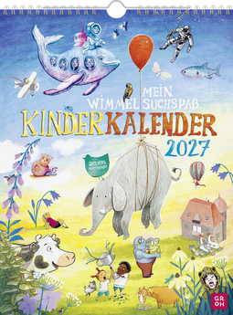 Produktbild von Wandkalender 2027: Mein Wimmel-Suchspaß Kinderkalender: Mit 12 fantasievollen Illustrationen des Ateliers Hafenstraße