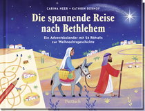 Produktbild von Die spannende Reise nach Bethlehem: Ein Adventskalender mit 24 Rätseln zur Weihnachtsgeschichte von Carina Heer