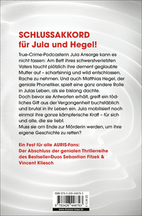 Zusatzmaterial 9783426448793 U4 von Auris. Puls der Angst: Nach einer Idee von Sebastian Fitzek von Vincent Kliesch